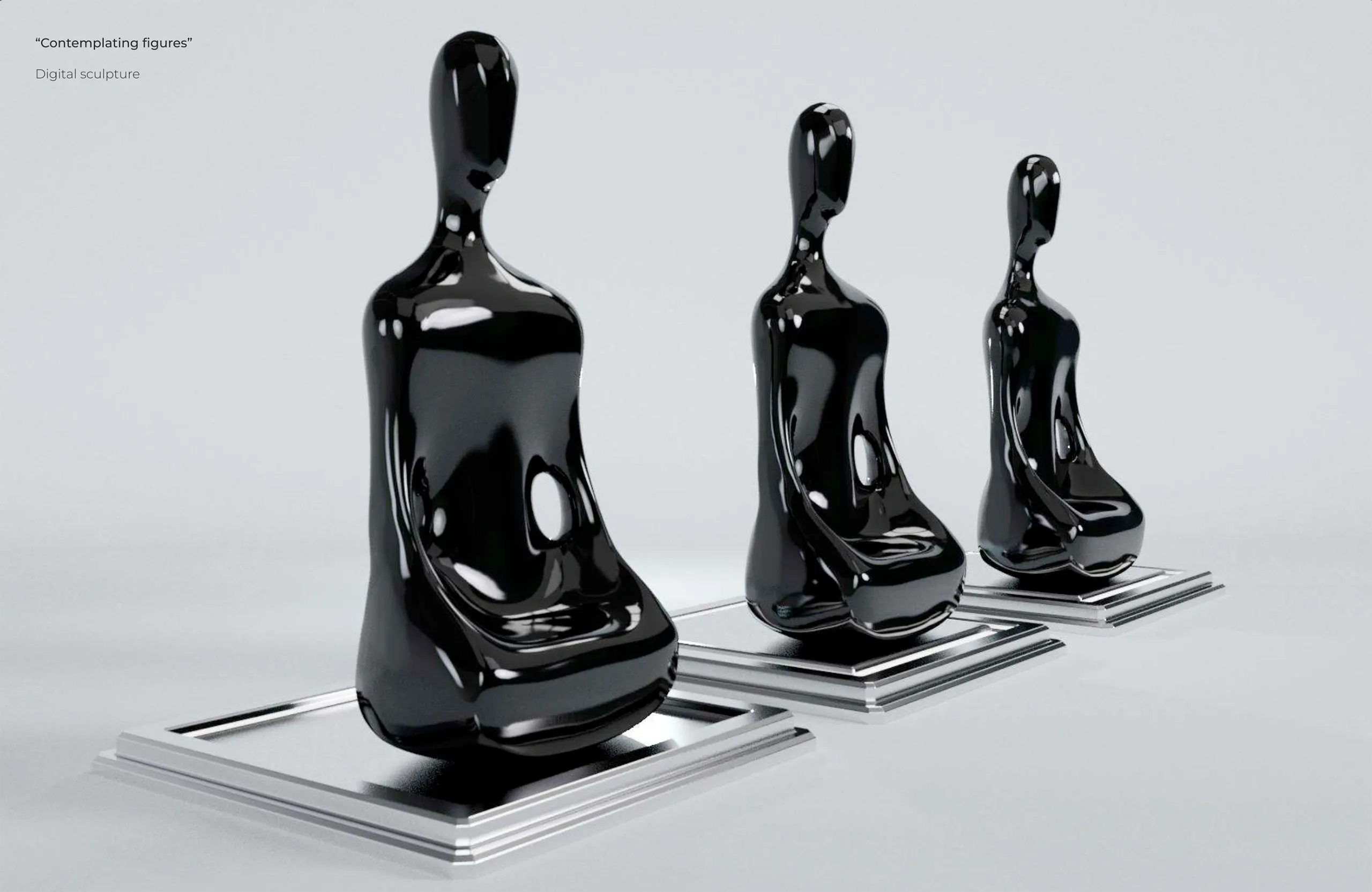 Escultura digital y renderizado 3D · Esculturas Palinodia