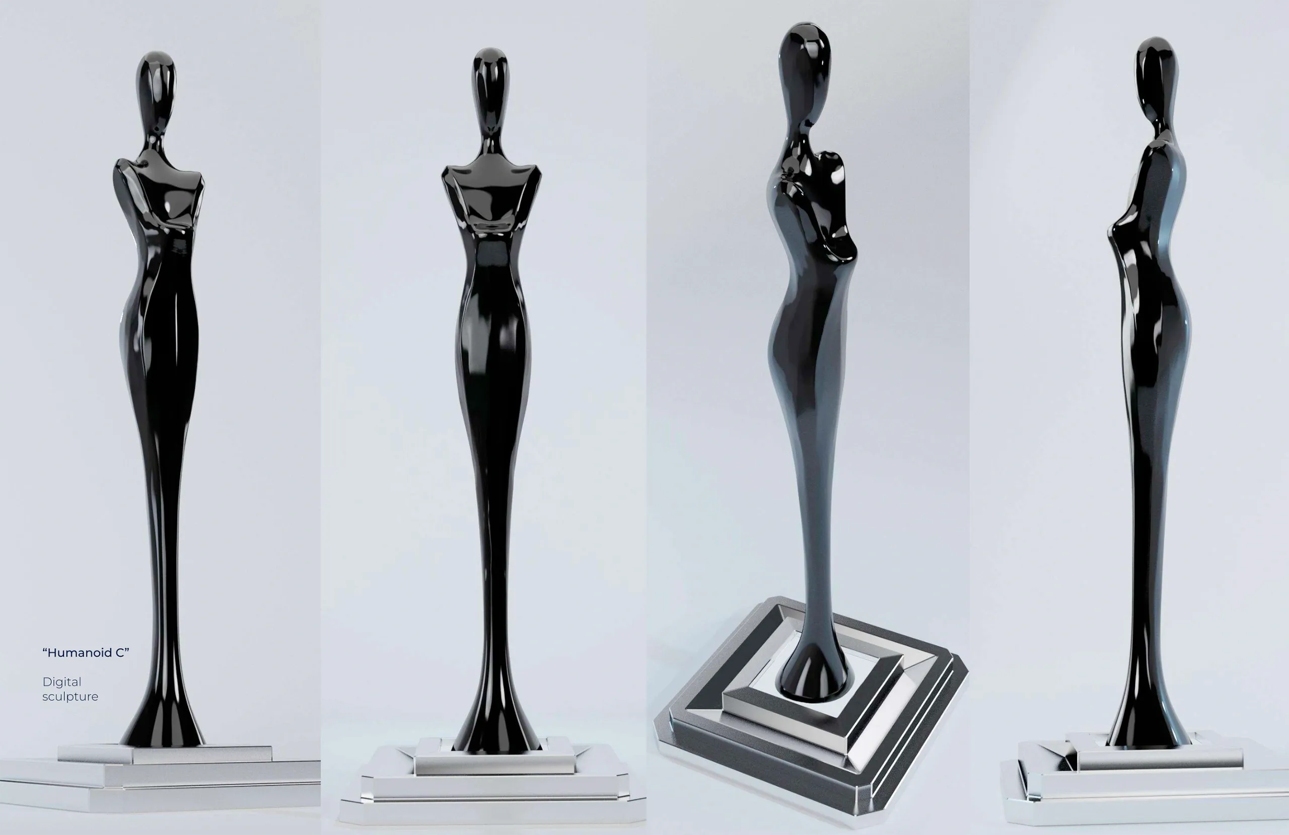 Escultura digital y renderizado 3D · Esculturas Palinodia