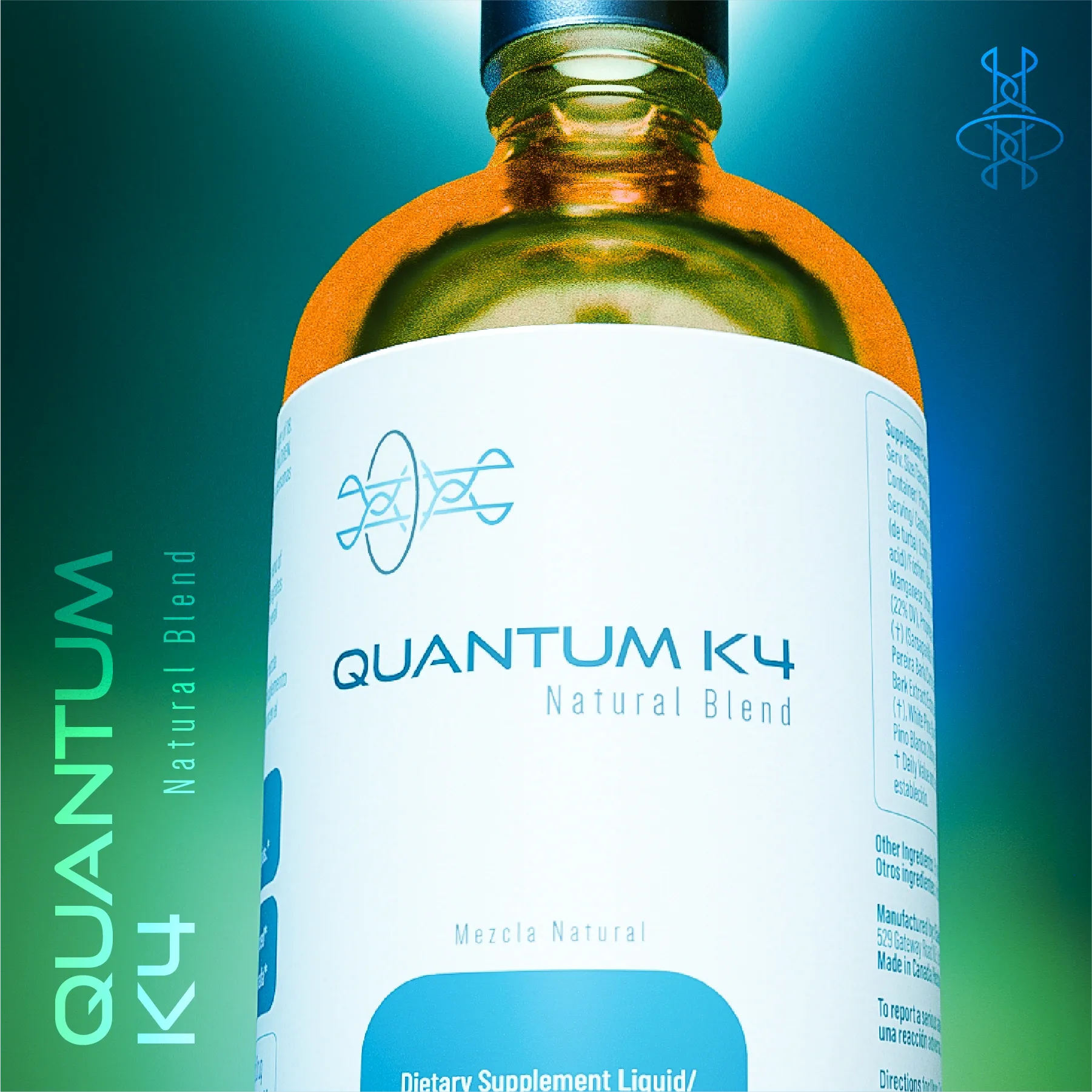 Imagen promocional con botella Quantum K4