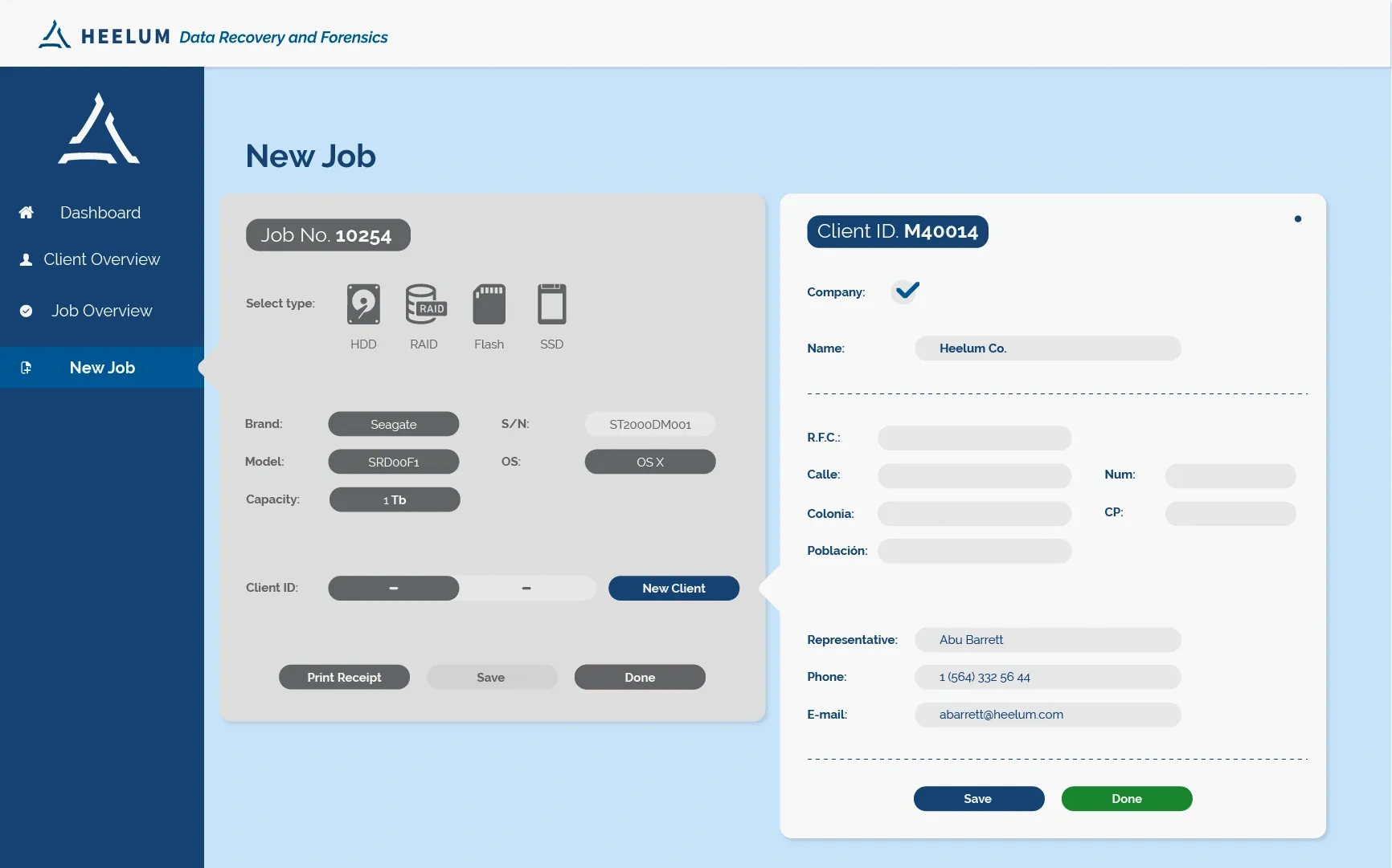 Captura de información y creación de un nuevo job. Casos para unidad de almacenamiento individual y arreglos RAID (Múltiples unidades). Nivel 2.