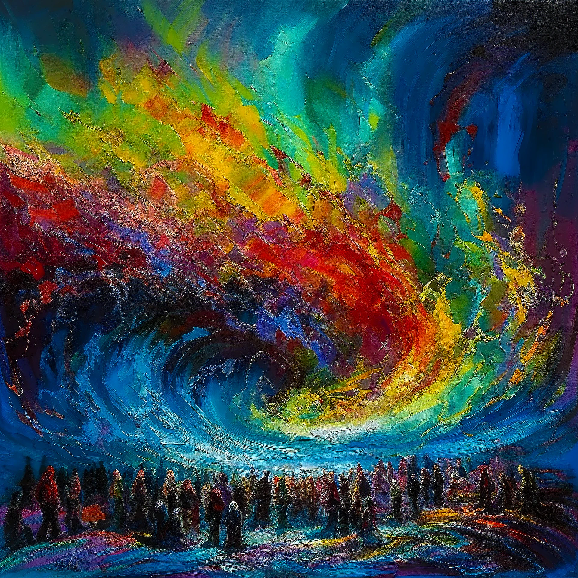 Cuarta pieza de la serie Mar Rojo explorando transformación mística