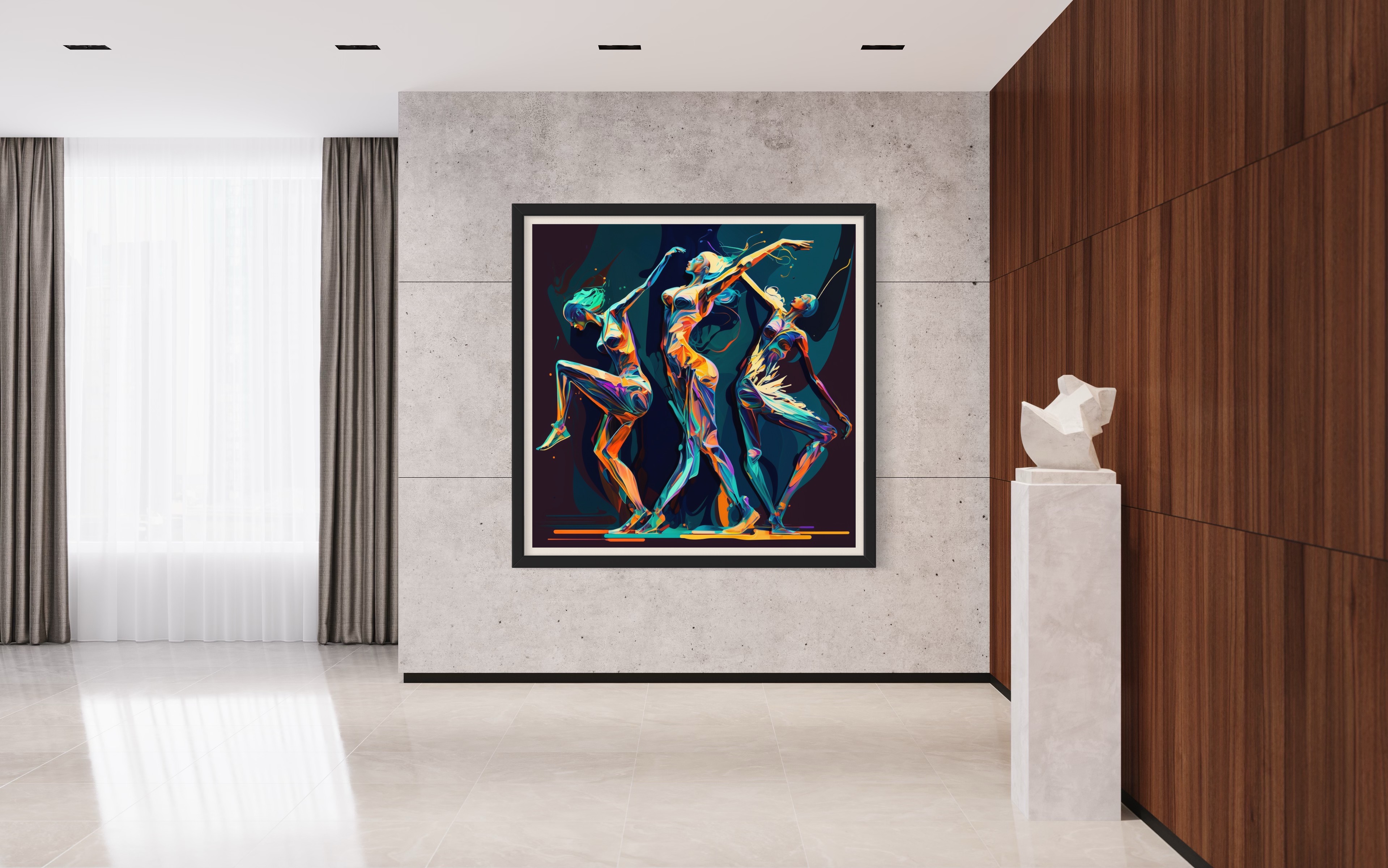 Neon Dancers mockup