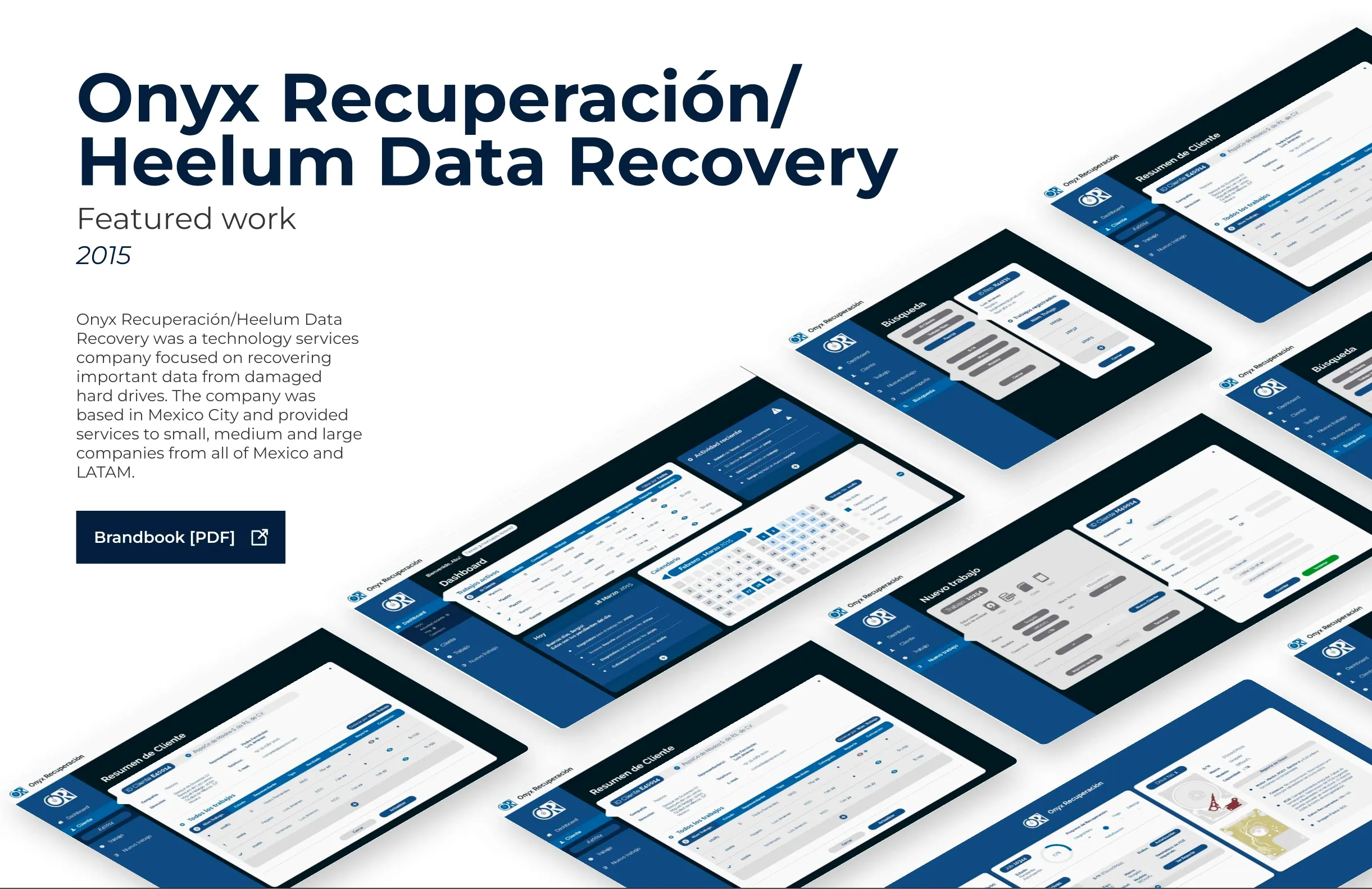 Diseño front-end · Onyx Recuperación