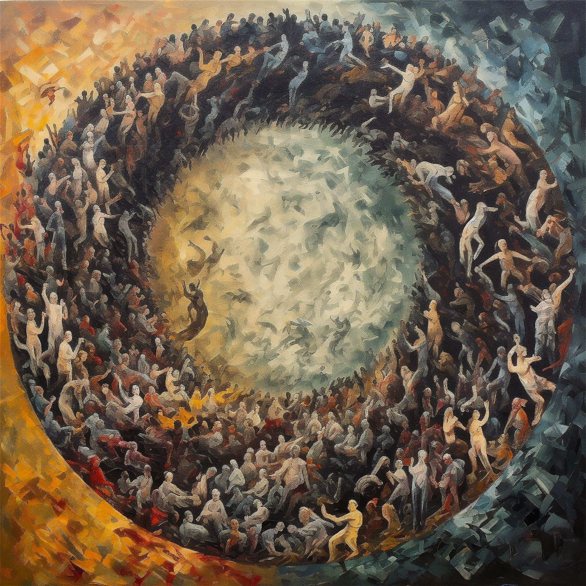 Arte digital del ouroboros simbolizando ciclos eternos de renovación