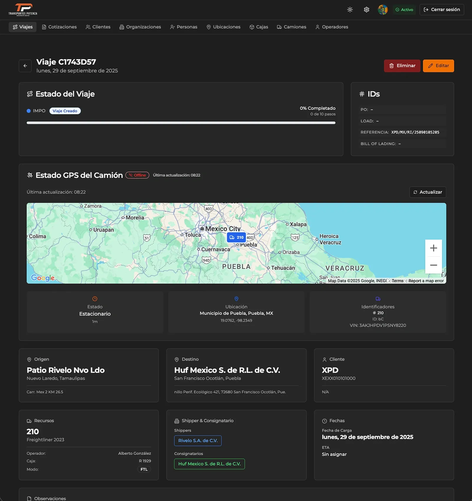 Potenza · Desarrollo de ERP