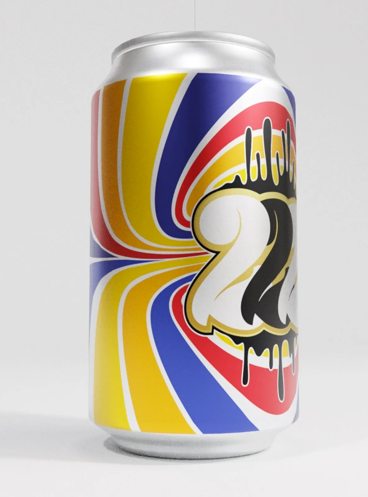 Concepto de lata personalizada en 3D · Lata personalizada